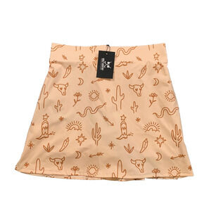 Golf Gentry Skort Womens M Medium Sand Western Desert Vibes Golf Performance